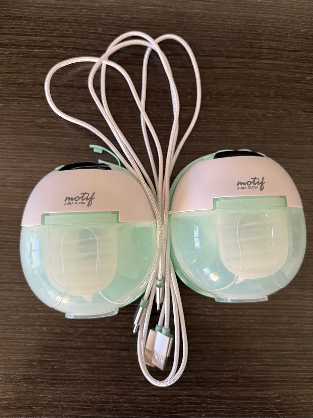 Motif Aura Glow Wearable Pumps - White & Mint